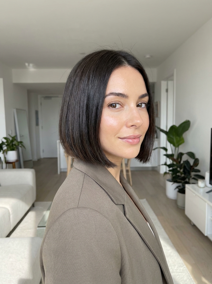 Micro Bob als Kurzhaarfrisuren Inspiration 2026